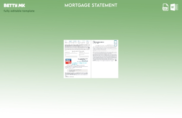 модерен стил USA Bay First банкарски заем за хипотека во формати Word и PDF, ш 1